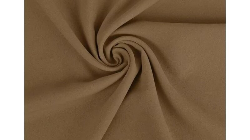 Bruine texture polyester stof kopen 