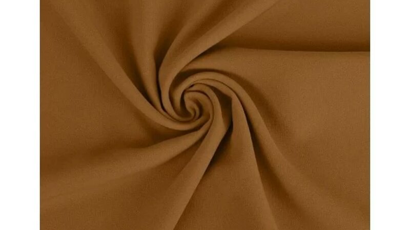 Camel bruine texture polyester stof kopen bij Stoffenwinkel Online