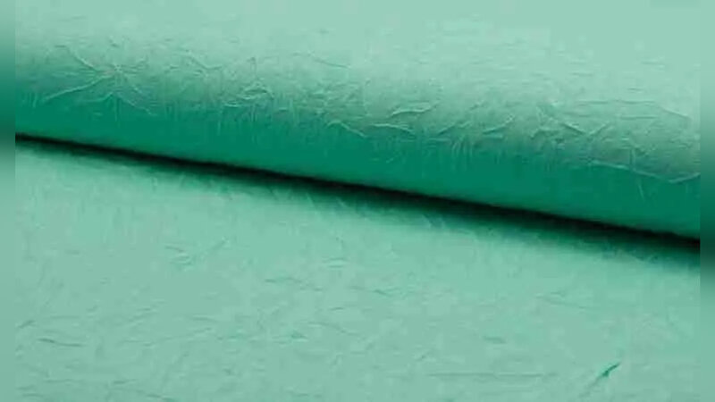 Luchtige tricot - Kreuk effect - Mint groen kopen bij Stoffenwinkel Online