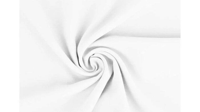 Witte polyester stof - veelzijdig en voordelig