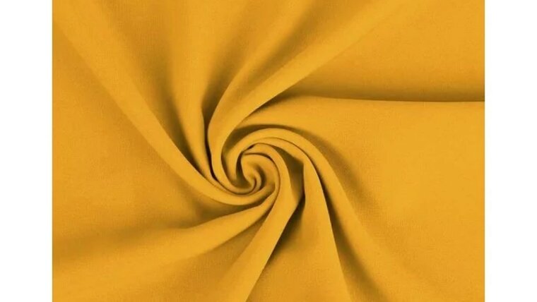 Oker gele texture polyester stof kopen bij Stoffenwinkel Online