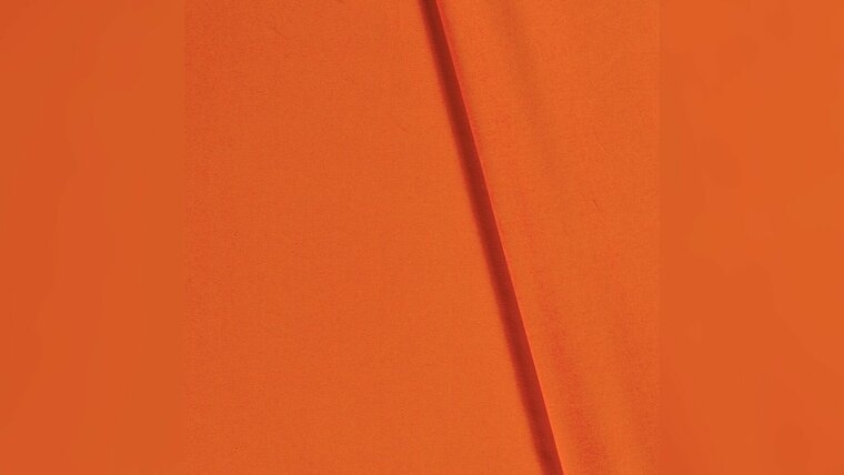 Oranje tricot stof van hoge kwaliteit voordelig bestellen