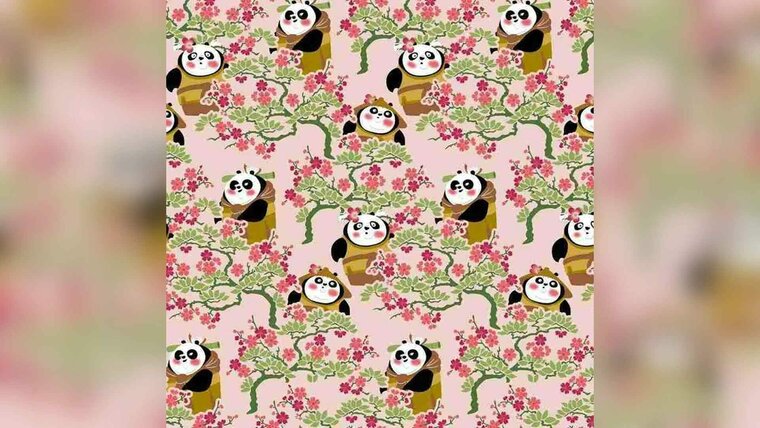 Roze katoenen stof met panda kopen bij Stoffenwinkel Online