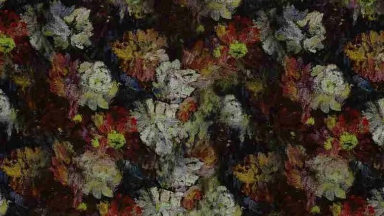 Zwarte Polyester Viscose Stof Met Aquarel Bloemen kopen bij Stoffenwinkel Online