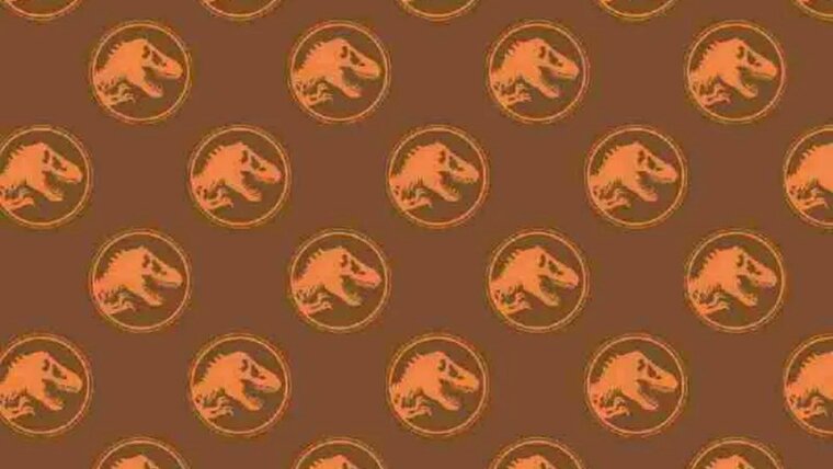 Bruine tricot stof met dinosaurussen | Dinosaur World | Poppy Fabrics kopen bij Stoffenwinkel Online